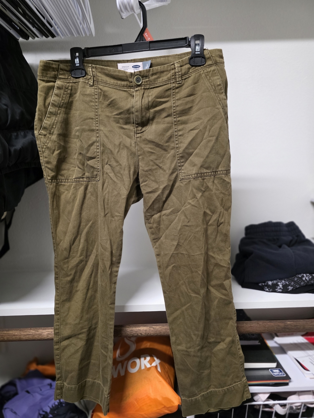 Womens Olive Green Utility Pants